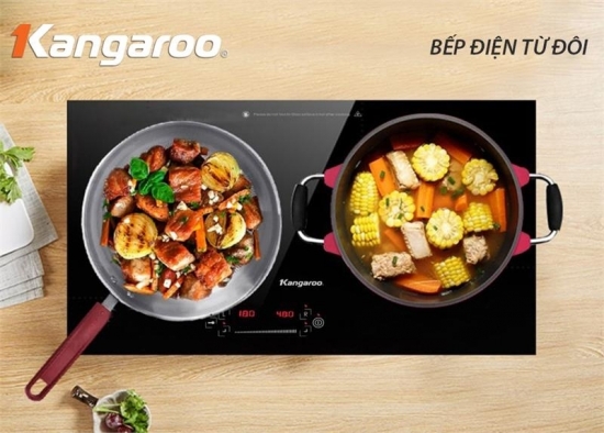 Bếp điện từ đôi Kangaroo KG438I 3.500W: Sang trọng và hiện đại, giá "quá ok"