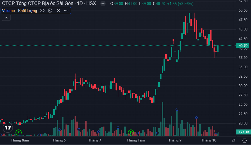 Doanh thu tăng 218% trong quý 3, Địa ốc Sài Gòn (Saigonres) đạt 10% kế hoạch lợi nhuận