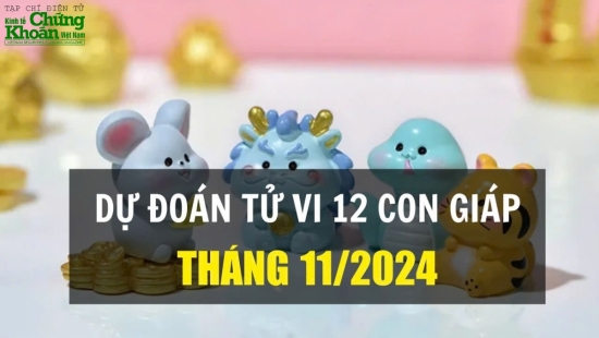 Dự đoán tử vi tháng 11/2024 của 12 con giáp: Hai tuổi "bội thu" tài lộc, một tuổi cẩn trọng tiểu nhân quấy phá