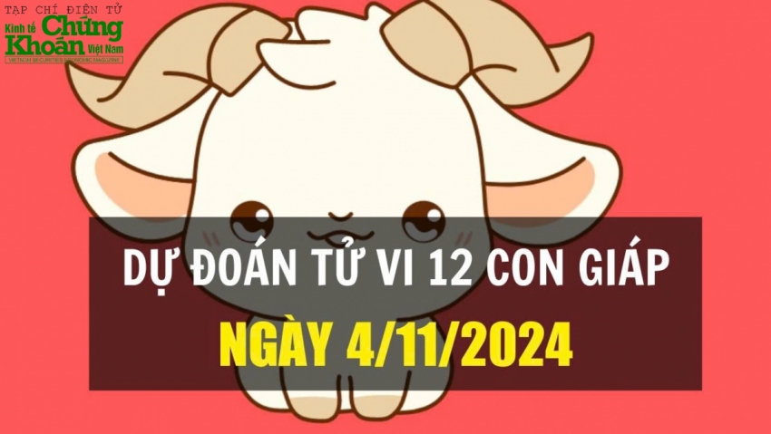 Dự đoán tử vi ngày 4/11/2024 của 12 con giáp: Tỵ đón vận may, Mùi cẩn trọng với tiểu nhân