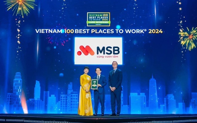 MSB hai năm liên tiếp được vinh danh là “Nơi làm việc tốt nhất Việt Nam”