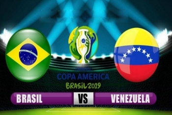 Bóng đá Copa America 2019: Brazil vs Venezuela (7h30 ngày 19/6)