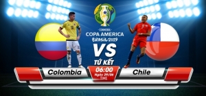 Bóng đá Copa America 2019: Colombia vs Chile (TỨ KẾT, 6h00 ngày 29/6)