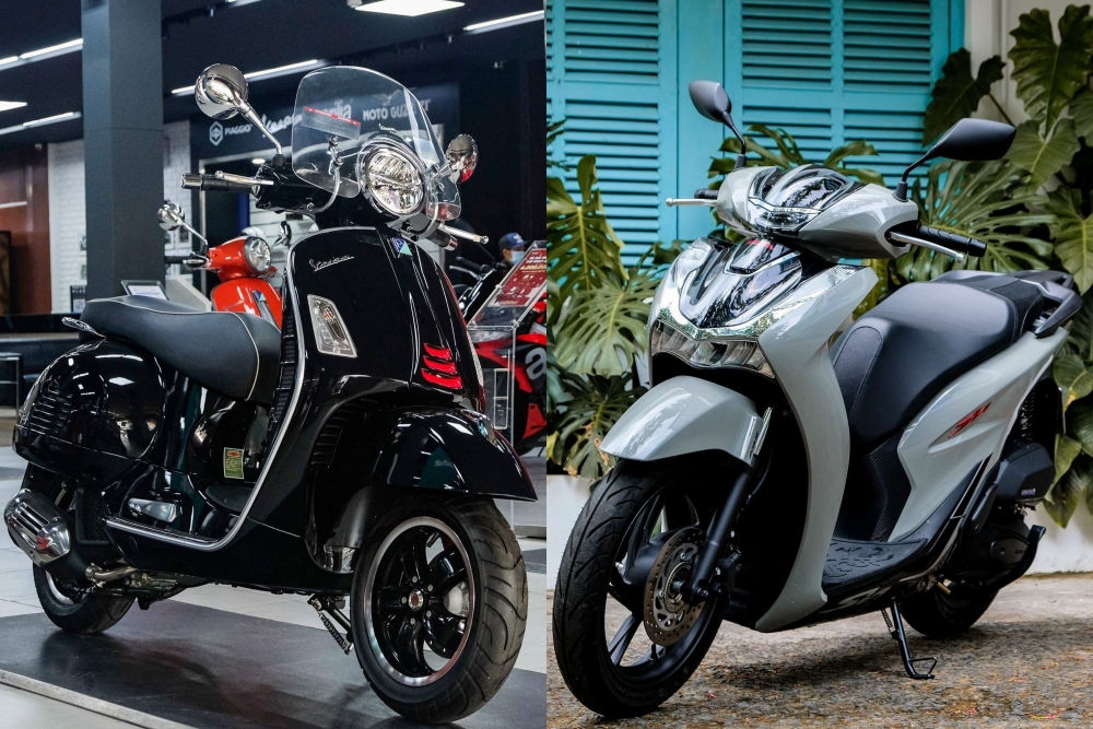 Dòng xe tay ga cao cấp: Nên mua xe máy Honda SH hay Vespa GTS 2022?