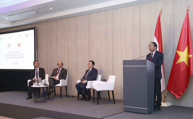 Phó Thủ tướng Lê Văn Thành phát biểu tại toạ đàm - Ảnh VGP