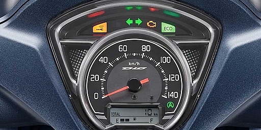 Mặt đồng hồ hiển thị của Honda Dio có thiết kế tối ưu