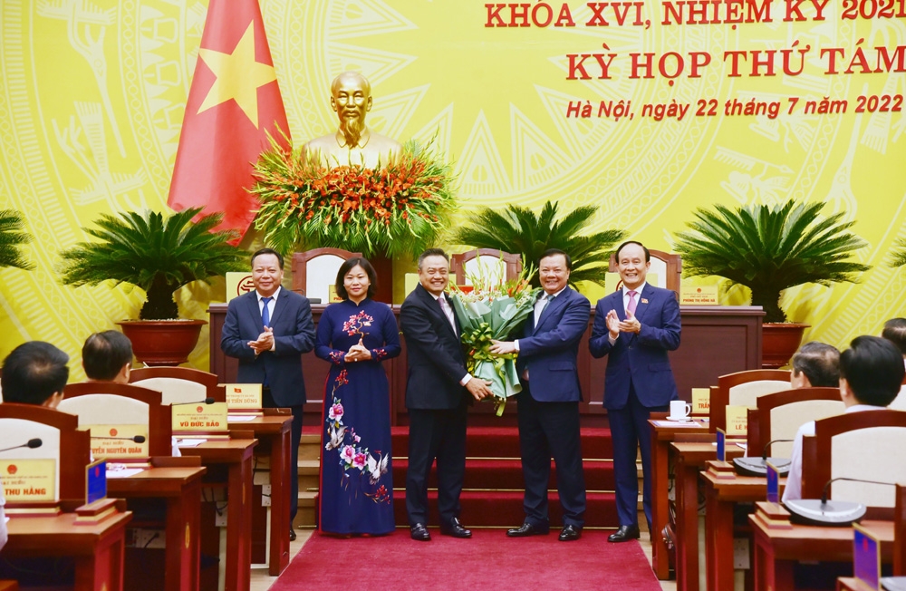 Ông Trần Sỹ Thanh được bầu giữ chức Chủ tịch TP Hà Nội nhiệm kỳ 2021-2026