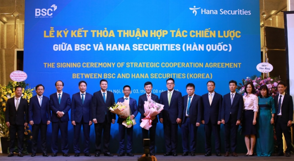 BSC và Hana Securities ký hợp tác chiến lược, mục tiêu trở thành CTCK hàng đầu