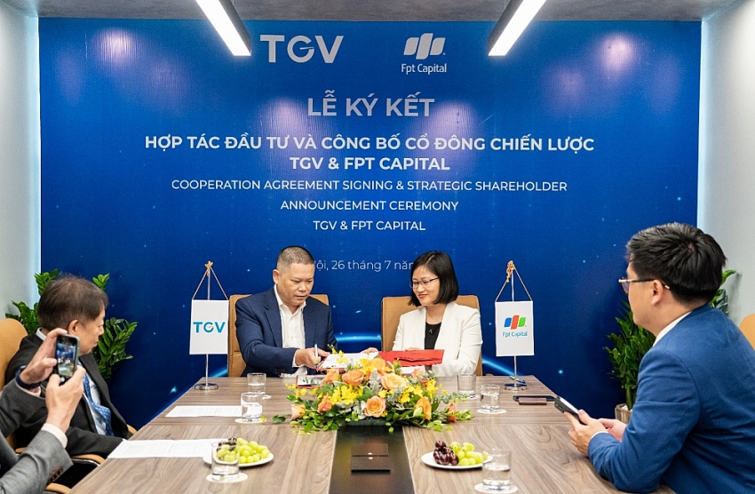 Đại diện TGV và FPT Capital ký kết thỏa thuận hợp tác chiến lược