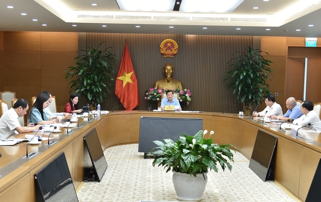 Phó Thủ tướng Lê Minh Khái chủ trì họp với các Bộ, ngành về Kế hoạch đầu tư công trung hạn giai đoạn 2021-2025 còn lại chưa phân bổ, giao chi tiết của các Bộ, cơ quan Trung ương và địa phương - Ảnh VGP