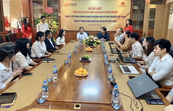 Công ty CP Chứng khoán Thương mại và Công nghiệp Việt Nam và LOTTE - HTP ký kết triển khai Core giao dịch chứng khoán