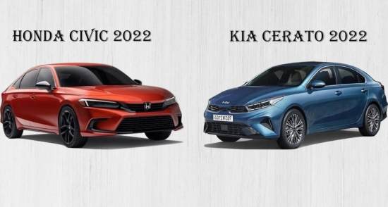 So sánh xe Honda Civic 2022 và Kia Cerato 2022: Đâu là "ông hoàng" sedan hạng C?