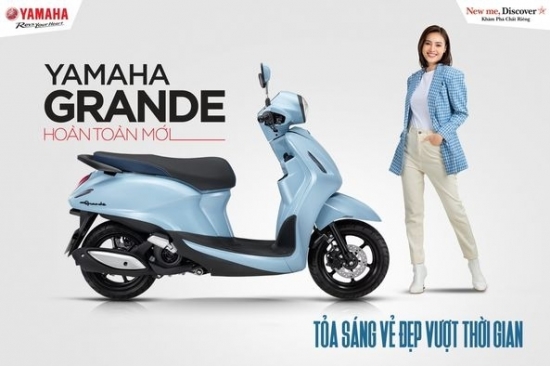 Xe máy Yamaha Grande 2022 ra mắt phiên bản đặc biệt: Đã đẹp lại còn tiết kiệm xăng, "đốn tim" phái nữ