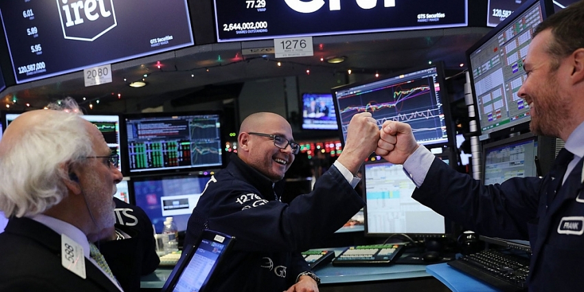 Chứng khoán Mỹ tiếp tục đi lên, Dow Jones tăng hơn 1.500 điểm trong 2 phiên