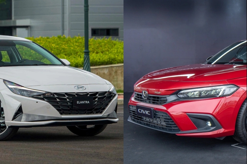So sánh Hyundai Elantra N-line và Honda Civic RS: Cạnh tranh khốc liệt ở phân khúc sedan thể thao?