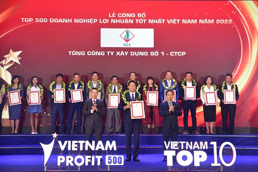 Tổng Công ty Xây dựng số 1 lọt Top 10 DN trong ngành Xây dựng có lợi nhuận tốt nhất Việt Nam năm 2022