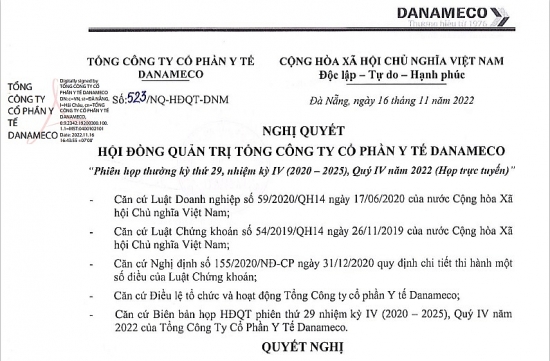 Lỗ nặng trong quý III, Danameco đóng cửa hai chi nhánh ở TP.HCM và Hà Nội