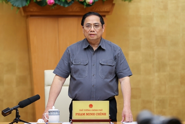 Chiều 25/11, Thủ tướng Phạm Minh Chính đã chủ trì phiên họp Chính phủ chuyên đề về xây dựng pháp luật tháng 11/2022 - Ảnh: VGP