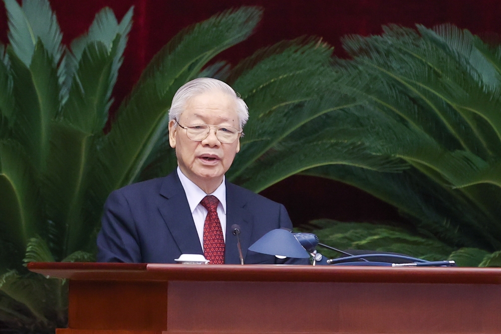 Tổng Bí thư Nguyễn Phú Trọng chủ trì và phát biểu chỉ đạo Hội nghị