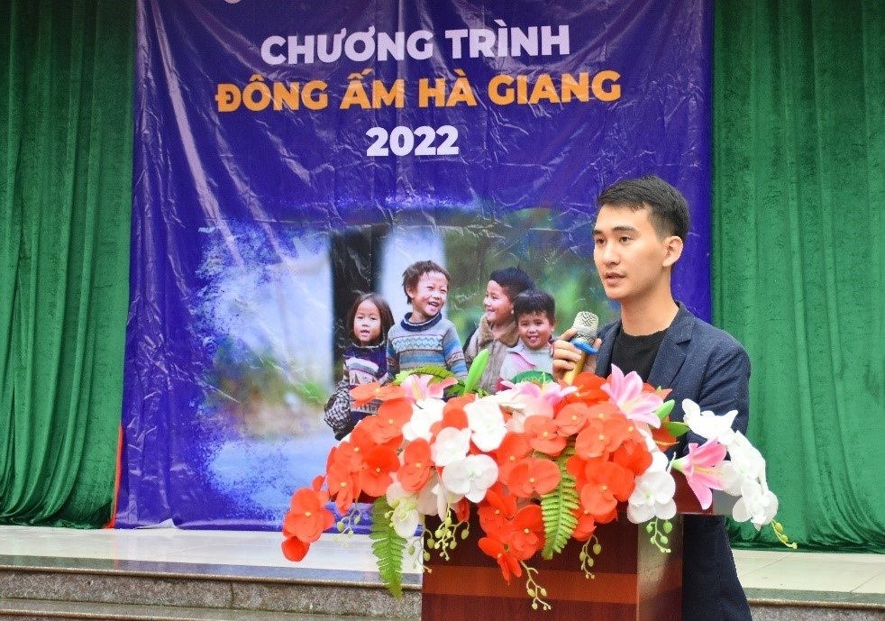 Anh Phạm Hải Long - Ủy viên BTV Đoàn trường Đại học Nội vụ Hà Nội chia sẻ tại chương trình.
