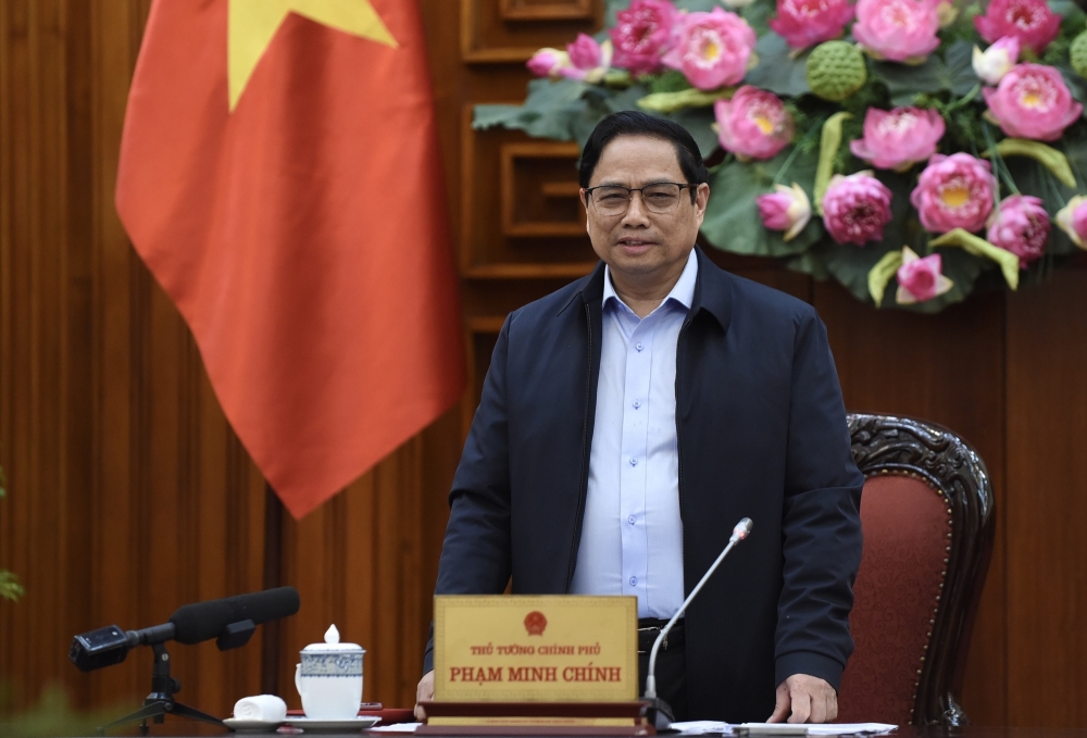 Thủ tướng Phạm Minh Chính tại phiên họp. (Ảnh: VGP).