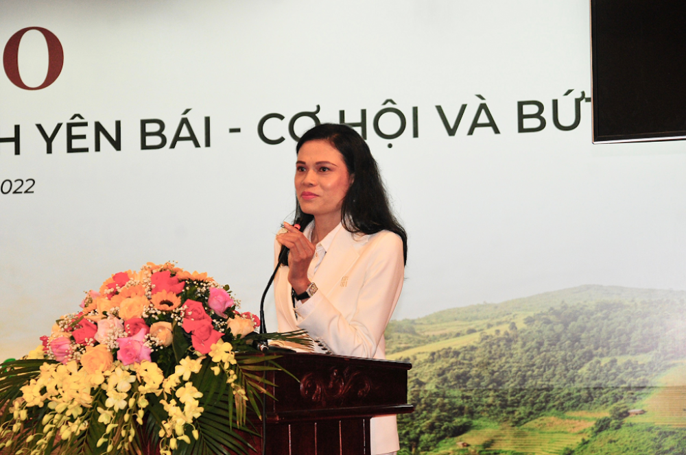 Bà Nguyễn Như Ý: Yên Bái như viên ngọc thô, nhiều tiềm năng cho nhà đầu tư.