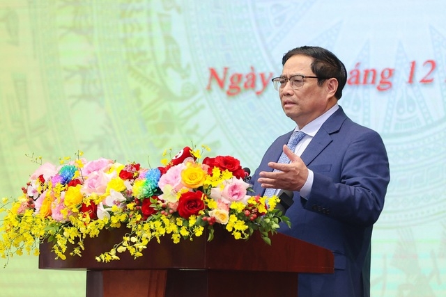 Thủ tướng Phạm Minh Chính: Bảo đảm tuyệt đối an toàn an ninh tài chính quốc gia, thúc đẩy sản xuất, kinh doanh để tăng thu bền vững - Ảnh: VGP