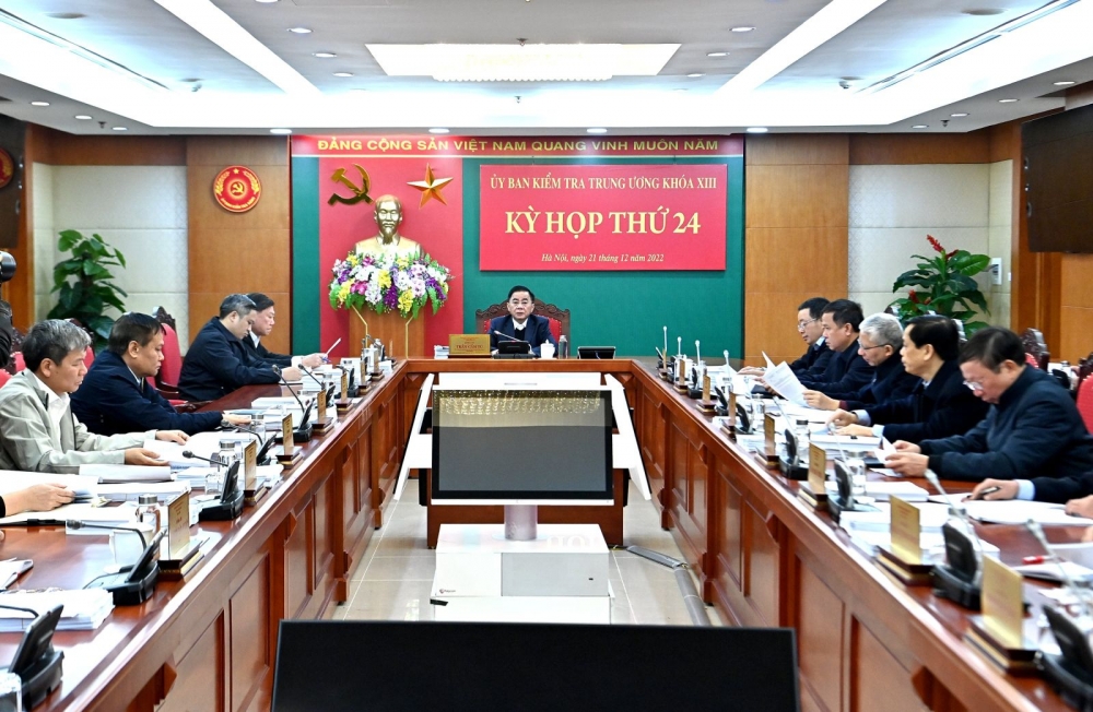 Trong các ngày 20 và 21/12/2022, tại Hà Nội, Ủy ban Kiểm tra Trung ương đã họp Kỳ thứ 24