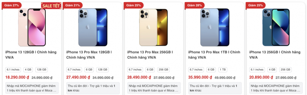 Giá iPhone 13 series mới nhất ngày 26/1: Sale lớn chào Xuân, cơ hội “vàng” sở hữu siêu phẩm nhà Táo