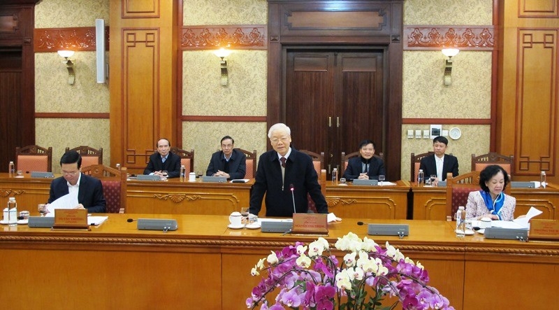 Tổng Bí thư Nguyễn Phú Trọng chủ trì cuộc họp 
