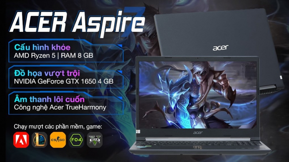 Acer Aspire Gaming 7: Chiếc laptop gaming mạnh mẽ nhưng giá cực văn phòng