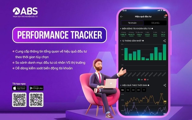 Chứng khoán An Bình công bố tính năng mới Performance Tracker trên ứng dụng ABS Invest