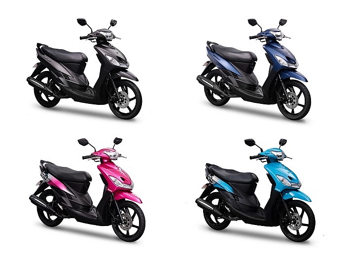 Yamaha Mio Sporty 110 đang được phân phối với tổng cộng 4 tùy chọn màu sắc (Nguồn ảnh: Internet)