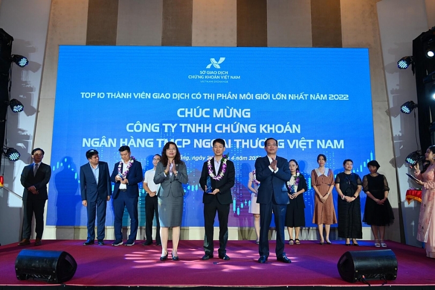 Chứng khoán Vietcombank (VCBS) vào top 10 CTCK có thị phần môi giới lớn nhất năm 2022