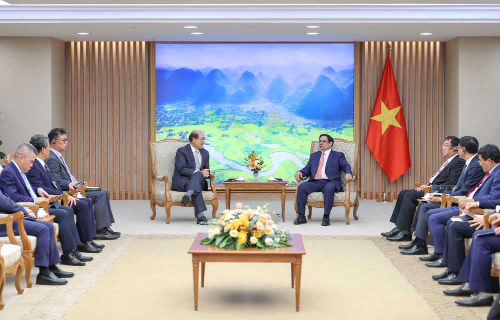 Thủ tướng Phạm Minh Chính đã tiếp ông Ki Tack Lim, Tổng Thư ký Tổ chức Hàng hải quốc tế đang thăm và làm việc tại Việt Nam - Ảnh: VGP