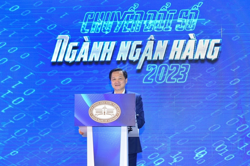 Phó Thủ tướng Lê Minh Khái phát biểu tại sự kiện