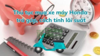 Thủ tục mua xe máy Honda trả góp, cách tính lãi suất phải trả hàng tháng như thế nào?