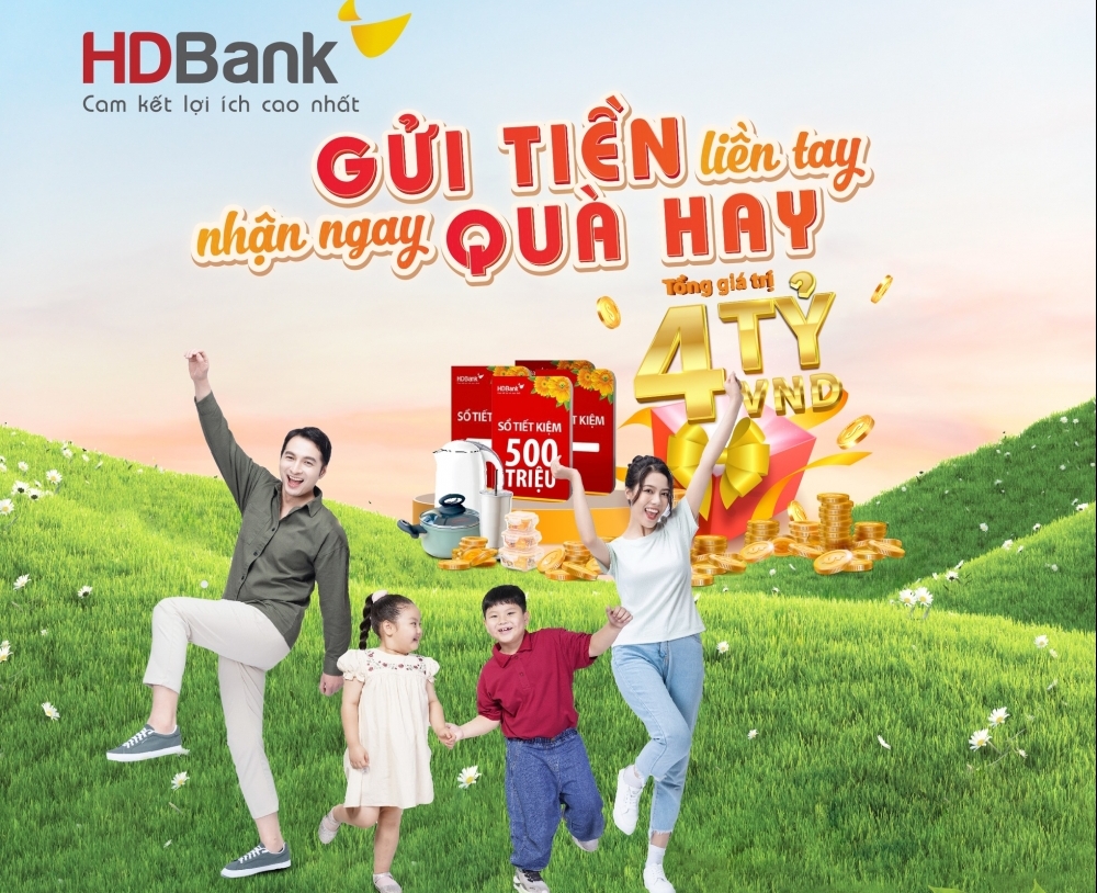 HDBank tặng gần 4 tỷ đồng cho khách hàng gửi tiết kiệm