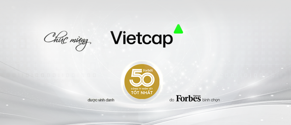 Vietcap (VCI) nằm trong danh sách "Top 50 công ty niêm yết tốt nhất" của Forbes Việt Nam