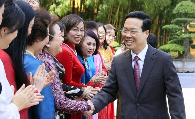Chủ tịch nước Võ Văn Thưởng gặp mặt Hiệp hội Nữ doanh nhân Việt Nam