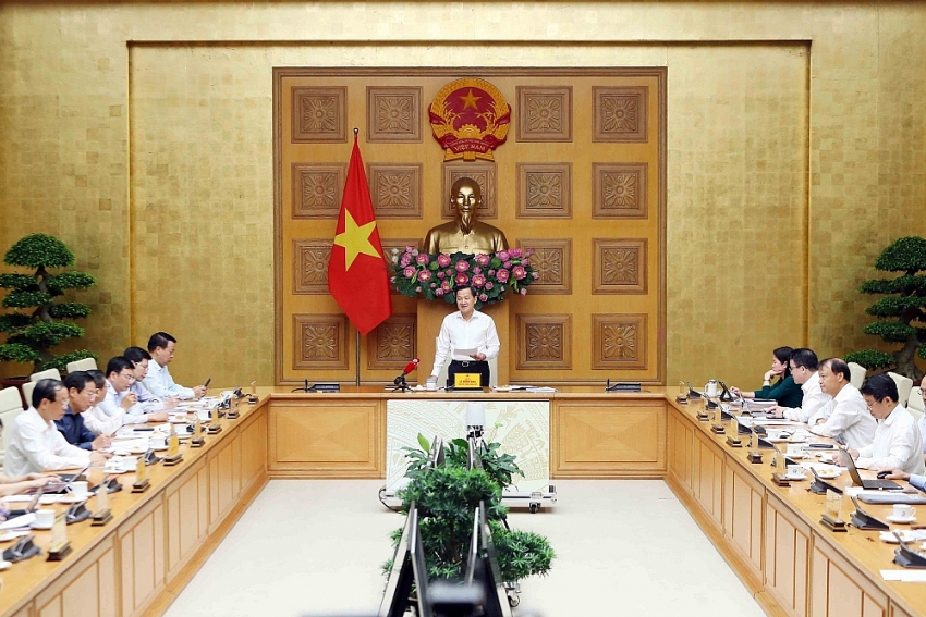 Phó Thủ tướng Lê Minh Khái chủ trì cuộc họp Ban Chỉ đạo điều hành giá về kết quả công tác điều hành giá 9 tháng năm 2023 và định hướng những tháng còn lại của năm 2023. Ảnh VGP