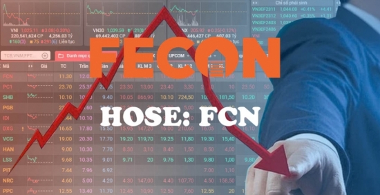 Đem về 1% kế hoạch lợi nhuận năm, cổ phiếu FECON (FCN) suy giảm 6 phiên liên tiếp