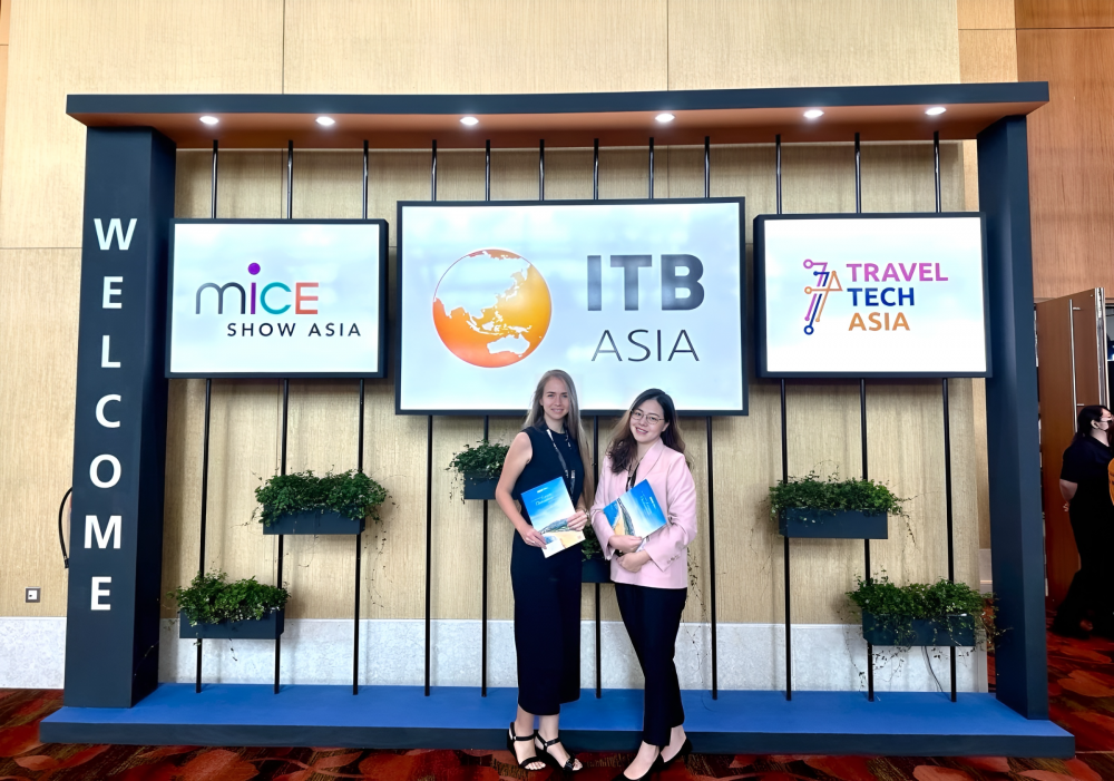 FLC Hotels & Resorts tham dự hội chợ du lịch ITB quốc tế tại Trung tâm Hội nghị và Triển lãm Marina Bay Sands, Singapore. Ảnh: FLC Hotels & Resorts.