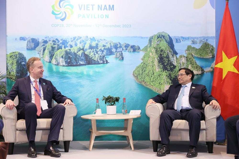 Thủ tướng Phạm Minh Chính tiếp Chủ tịch điều hành Diễn đàn Kinh tế Thế giới (WEF)