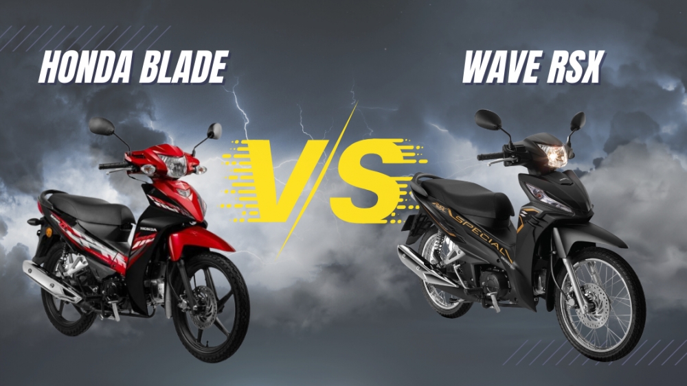Tài chính 20 triệu, nên chọn xe máy Honda Blade hay Honda Wave RSX?