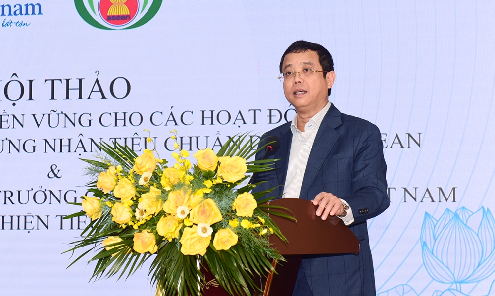 Phó Cục trưởng Cục Du lịch Quốc gia Việt Nam Nguyễn Lê Phúc phát biểu khai mạc Hội thảo. Ảnh: TITC
