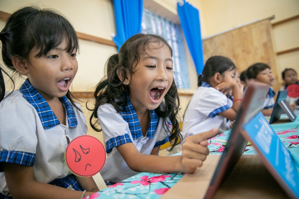UNICEF và Masterise đã đưa sáng kiến Thư viện số toàn cầu tới Sóc Trăng. Ảnh: UNICEF Việt Nam