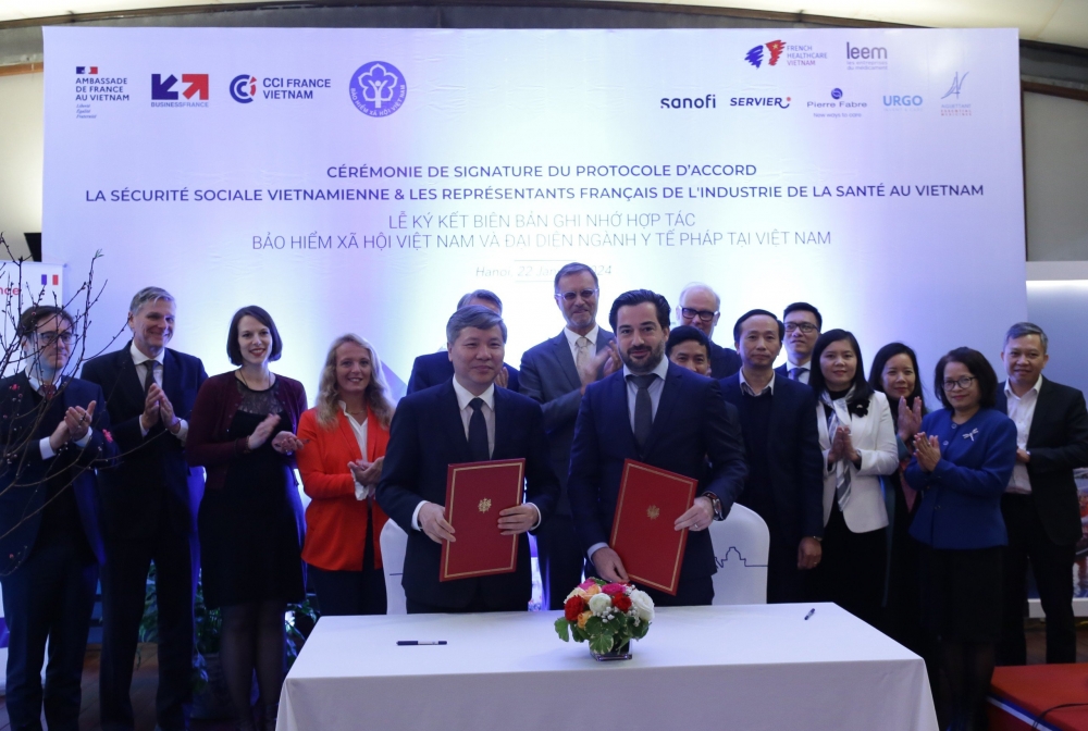 BHXH Việt Nam và Phòng Xúc tiến Thương mại Pháp tại Việt Nam ký Bản ghi nhớ hợp tác chiến lược toàn diện