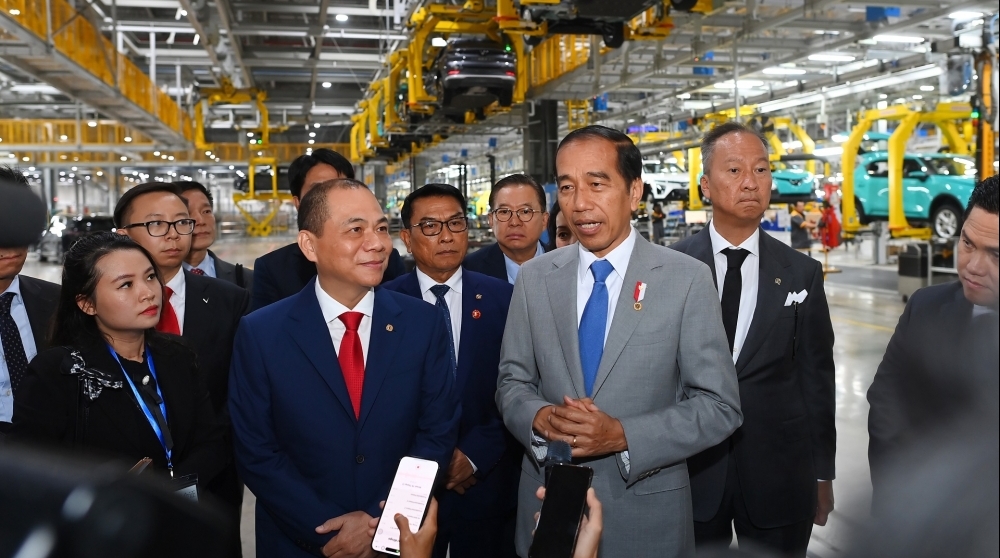 Tổng thống Indonesia thăm tổ hợp nhà máy VinFast