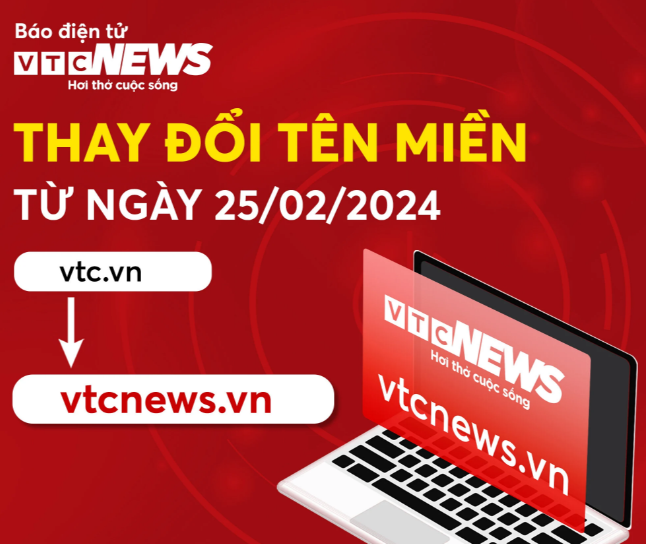 Báo điện tử VTC News đổi tên miền.